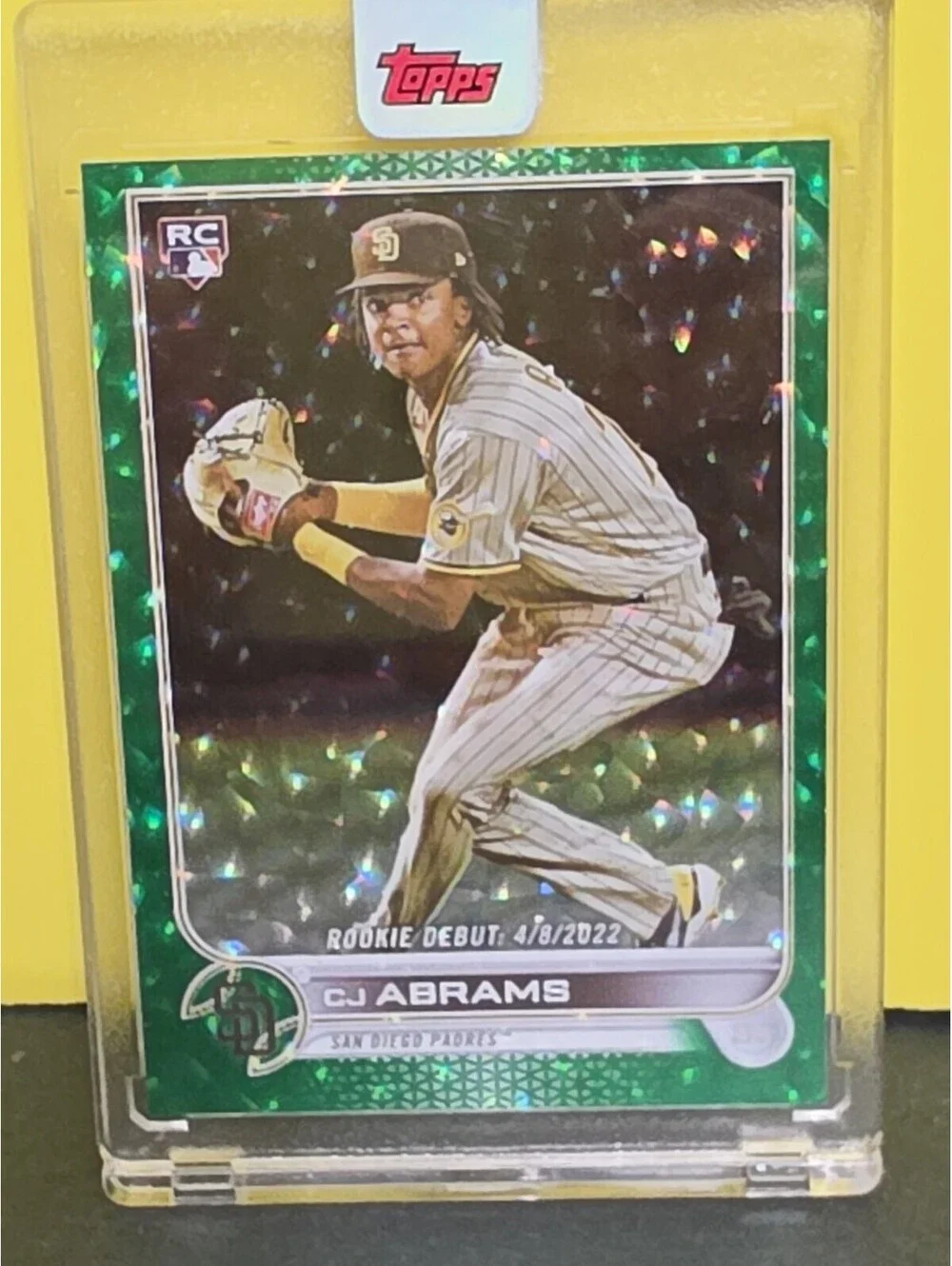 CJ Abrams 2022 Topps Update Green Ice Holo Foil /499 SP Rookie NRMT Sealed